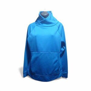 Champion Women's Small Performance Crossover Neck Fleece Hoodie Blue (JC169)